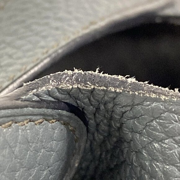 Auth HERMES Picotin Lock MM - BlueOrage Taurillon Clemence Square Q Handbag - Picture 13 of 16